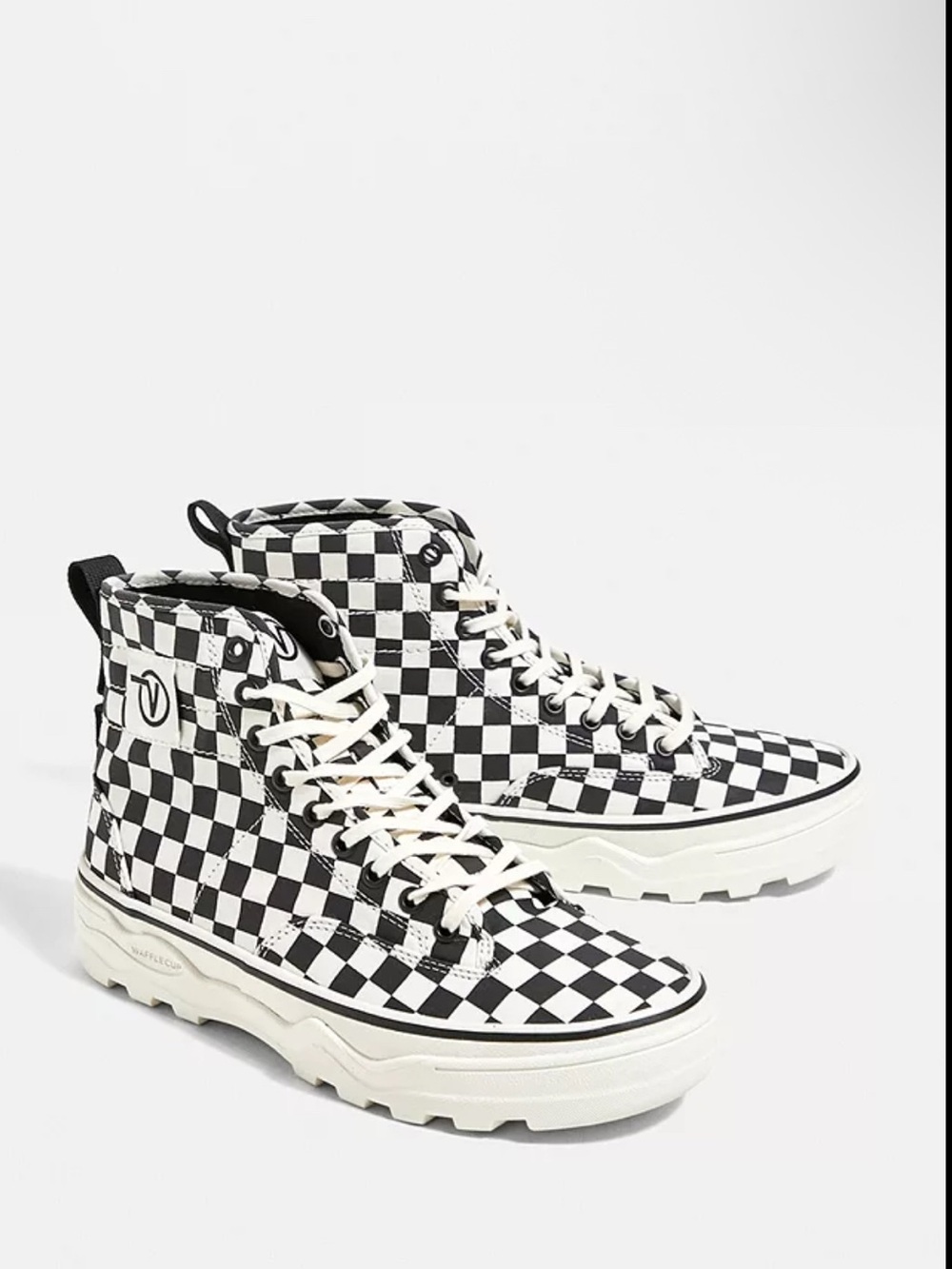 NWT Vans Sentry WC "Checkerboard" in the Black/Marshmallow colorway
